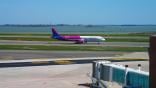 Wizz Air airliner at Venice airport