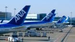 ANA tail fins at Haneda