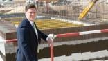 GAMA’s Tom Murphy at the new BAC construction site in Sharjah.