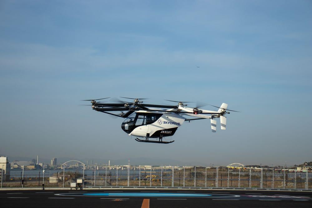 : SkyDrive planned to demonstrate its aircraft at the Osaka World Expo this summer Credit: SkyDrive